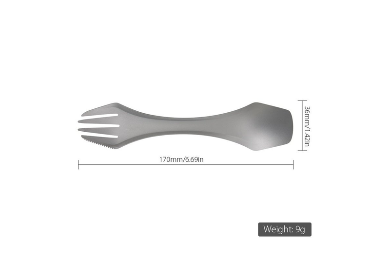 Spoon Fork Picnic Outdoor Traveling Camping Cutlery Titanium Spork Camping Cooking Utensils