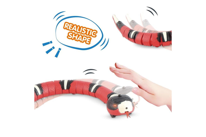 Pet Cat Toys Smart Sensing Snake USB Charging Electron Interactive Toy