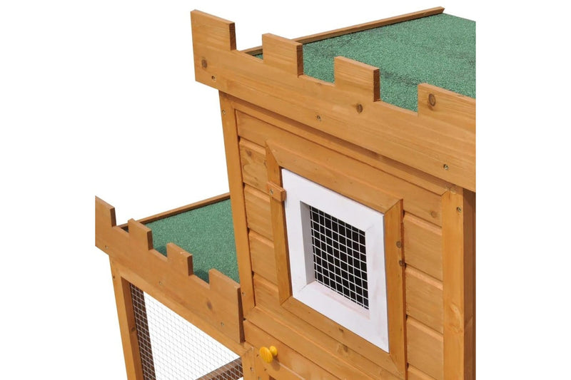 Outdoor Large Rabbit Hutch House Pet Cage Single House vidaXL