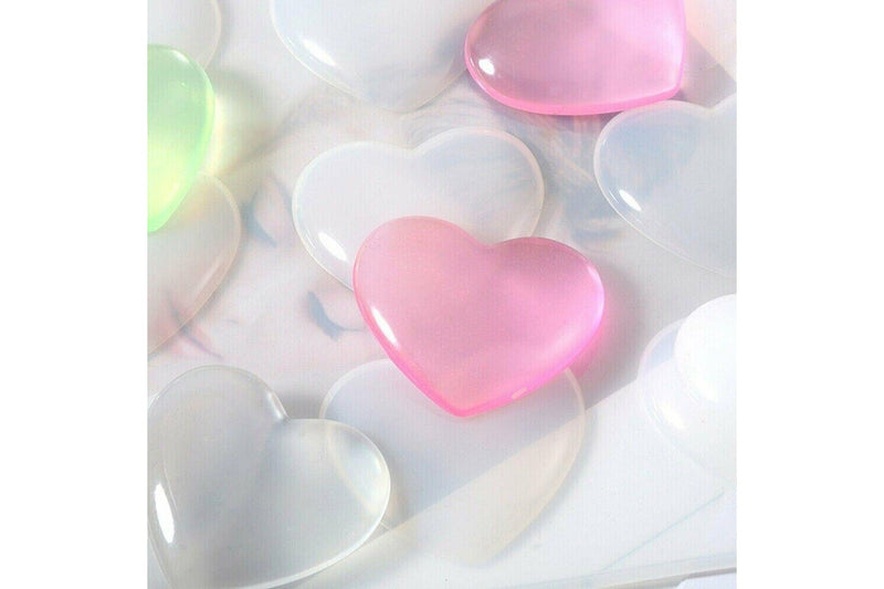 Silicone Pendant Mold Heart Necklace Jewelry Resin Mould Casting Craft DIY Tool