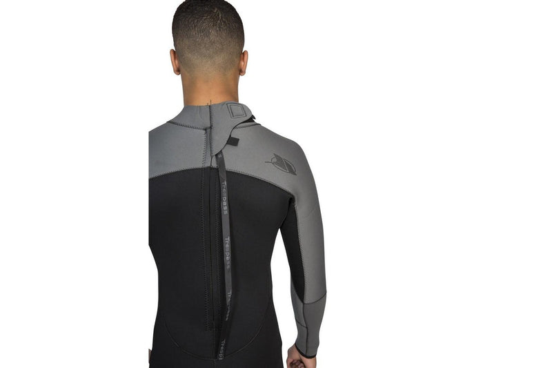 Trespass Diver Mens 5mm Full Length Neoprene Wetsuit (Black) (3XS)