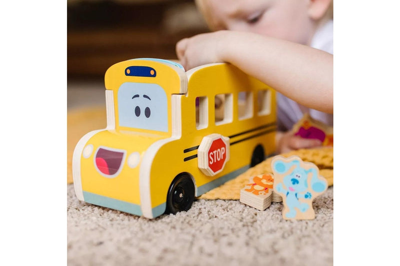 Blues Clues & You! Wooden Pull-Back School Bus