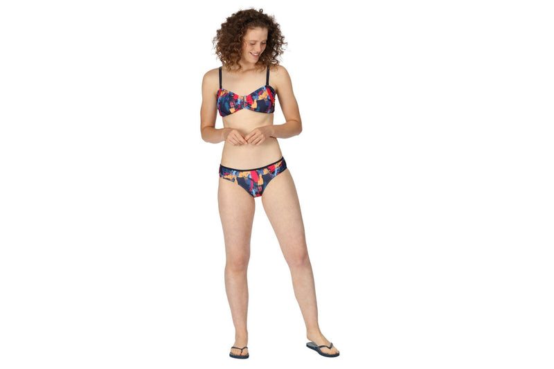 Regatta Womens/Ladies Aceana Brush Stroke Bikini Bottoms (Navy) (20 UK)