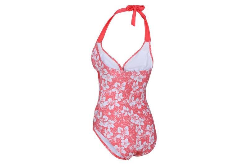 Regatta Womens/Ladies Flavia Hibiscus One Piece Swimsuit (Peach Bloom) (10 UK)