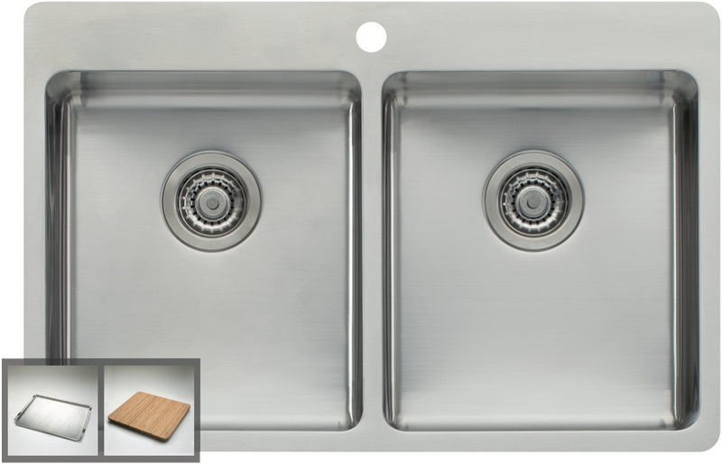 Oliveri Double Bowl Inset Sink