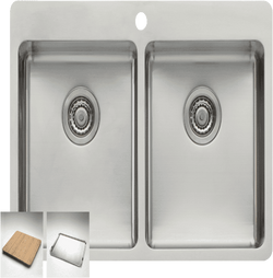 Oliveri Double Bowl Inset Sink