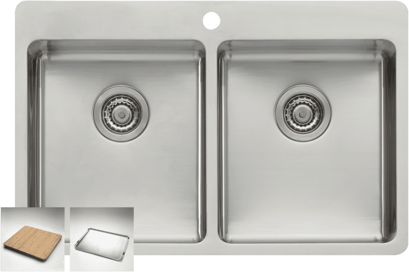 Oliveri Double Bowl Inset Sink