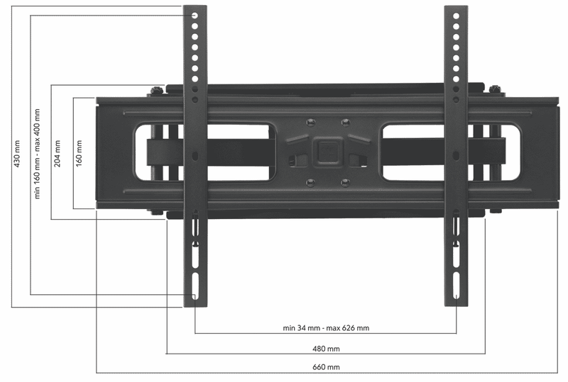 One For All 32-90" Turn120 60kg TV Bracket