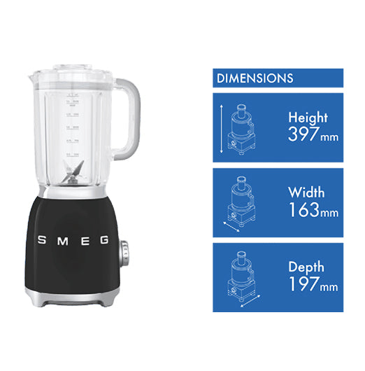 Smeg BLENDER 50's STYLE BLACK