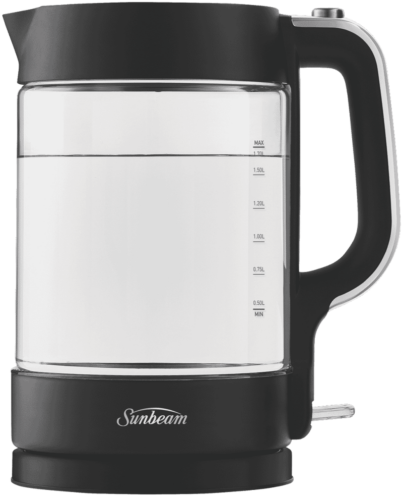 Sunbeam Glass Kettle Dark Canyon Black