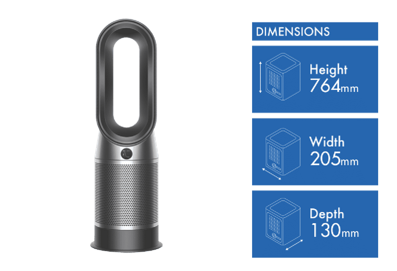 Dyson HP07 hot+cool purifying fan Black/Nickel