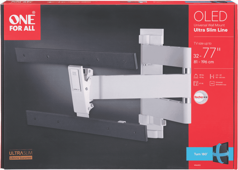 One For All Ultraslim OLED Turn Mount 32-77" (40kg)