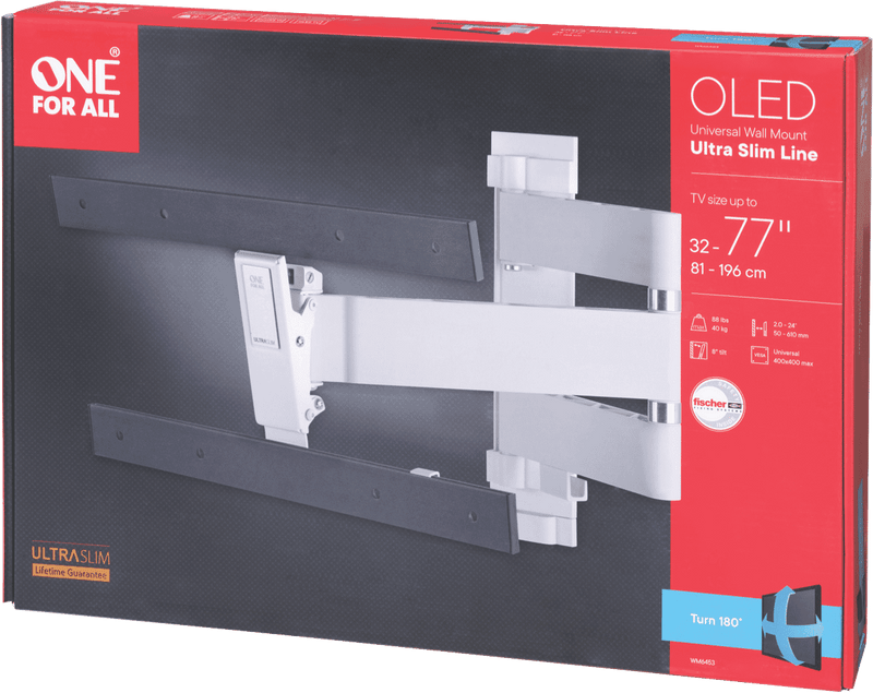 One For All Ultraslim OLED Turn Mount 32-77" (40kg)