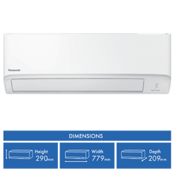 Panasonic C5.0kW H6.0kW Reverse Cycle Split System and Air Purifier