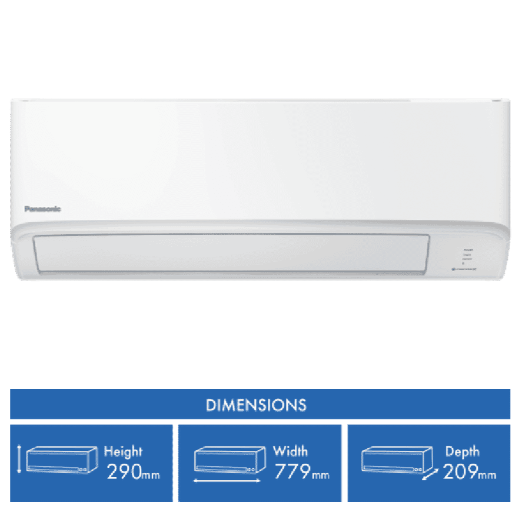 Panasonic C5.0kW H6.0kW Reverse Cycle Split System and Air Purifier