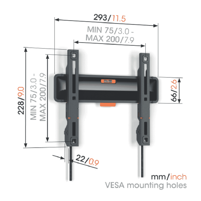 Vogels Fixed TV Wall Mount 19-50"