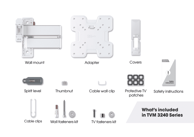 Vogels Full Motion+ TV Wall Mount White 19-43"