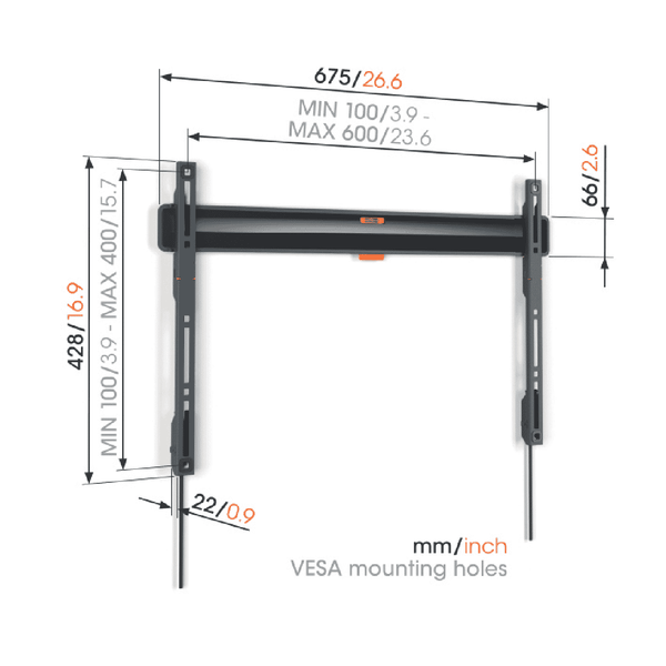 Vogels Fixed TV Wall Mount 40-100"