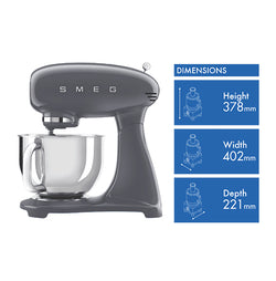 Smeg 50's Style Stand Mixer Grey