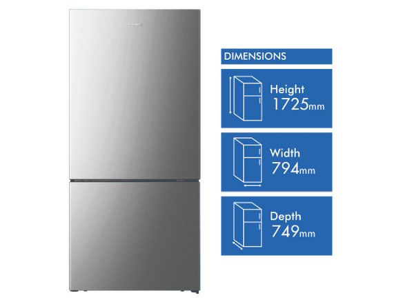 Hisense 503L Bottom Mount Refrigerator