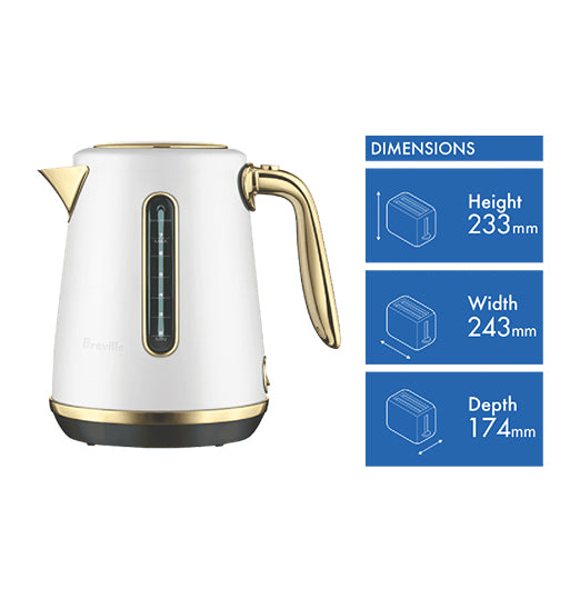 Breville The Soft Top Luxe Kettle Seal Salt Brass