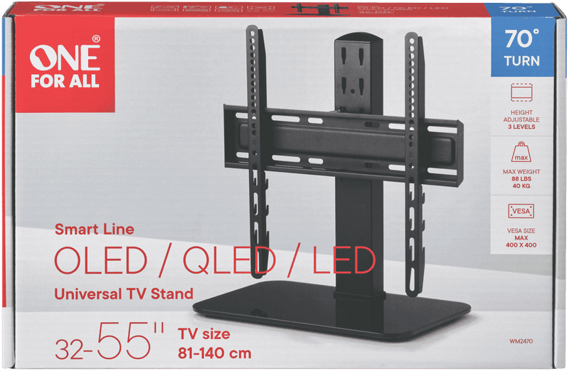 One For All Universal Tabletop TV Stand (Upto 55")