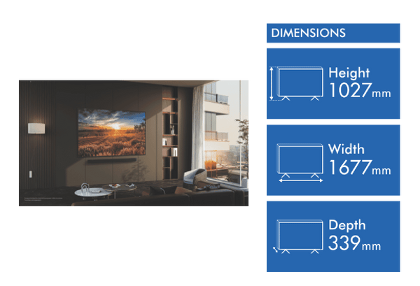 Samsung 75" Q60D 4K QLED Smart TV 24