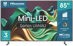 Hisense 85" U6NAU 4K Mini-LED QLED Smart TV 24