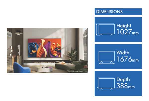 Hisense 75" Q6NAU 4K QLED Smart TV 24