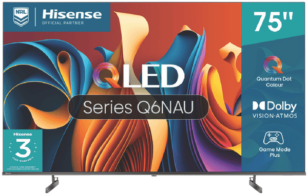 Hisense 75" Q6NAU 4K QLED Smart TV 24