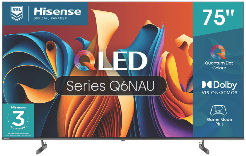 Hisense 75" Q6NAU 4K QLED Smart TV 24