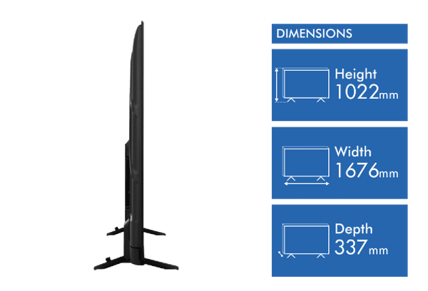 Toshiba 75" C350NP 4K UHD Google TV 2024