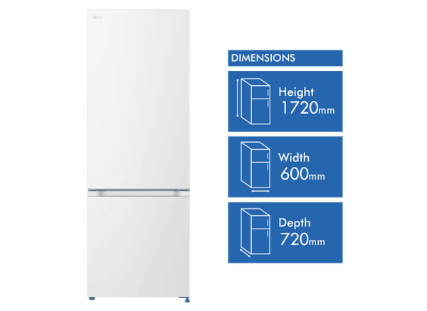 LG 335L Bottom Mount Refrigerator