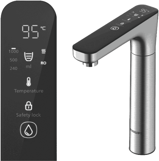 Philips RO Tap Station with Heating Nickel