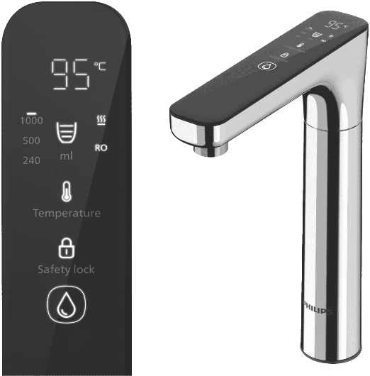 Philips RO Tap Solution with Heating Chrome