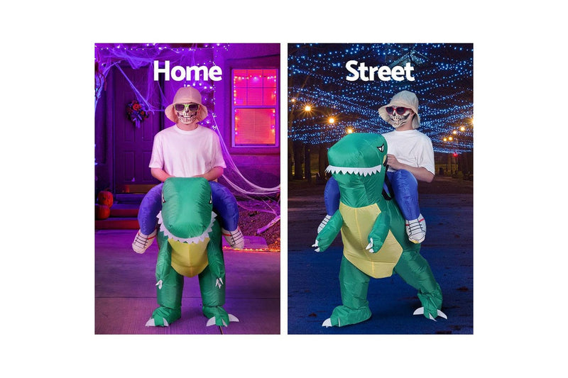 Inflatable Dinosaur Costume Adult Suit Blow Up Party Fancy Dress Halloween Cosplay