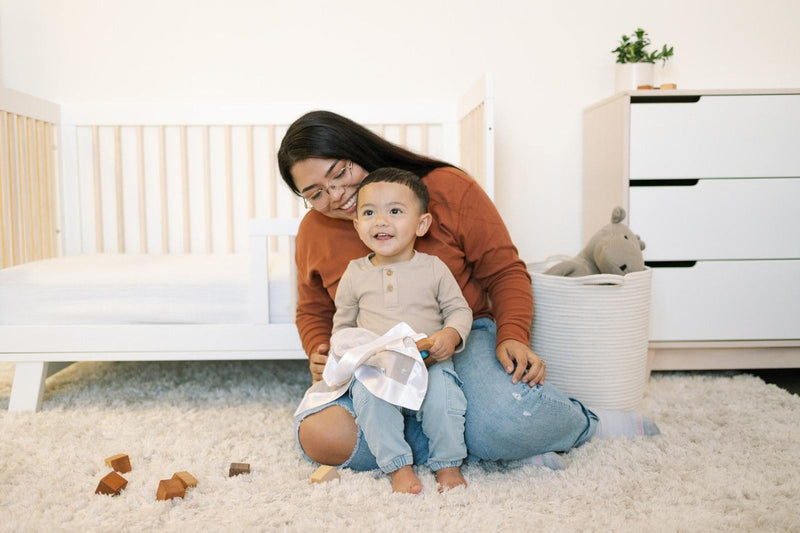 Little Unicorn: Muslin Security Blanket - Taupe Cross (3 Pack)