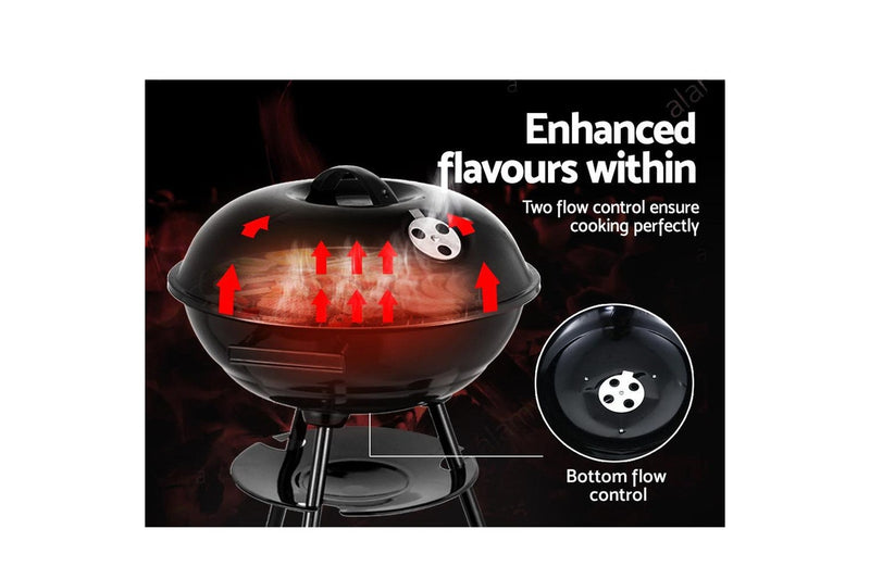 Grillz BBQ Grill Charcoal Smoker Barbecue