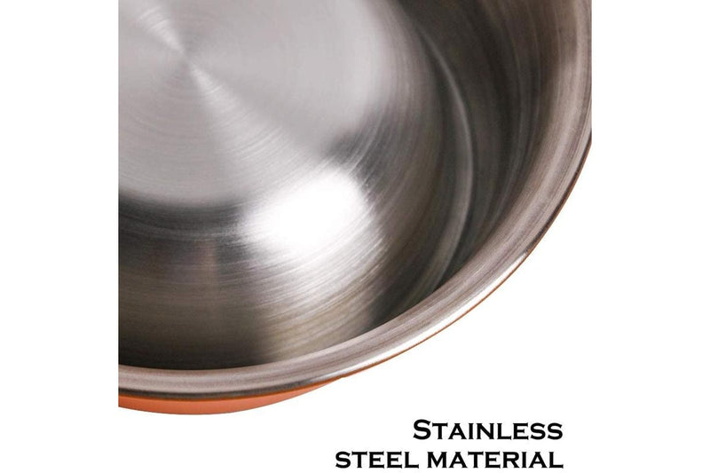 Stainless Steel Pet Bowl Set - Assorted Colours (3-Piece Set)