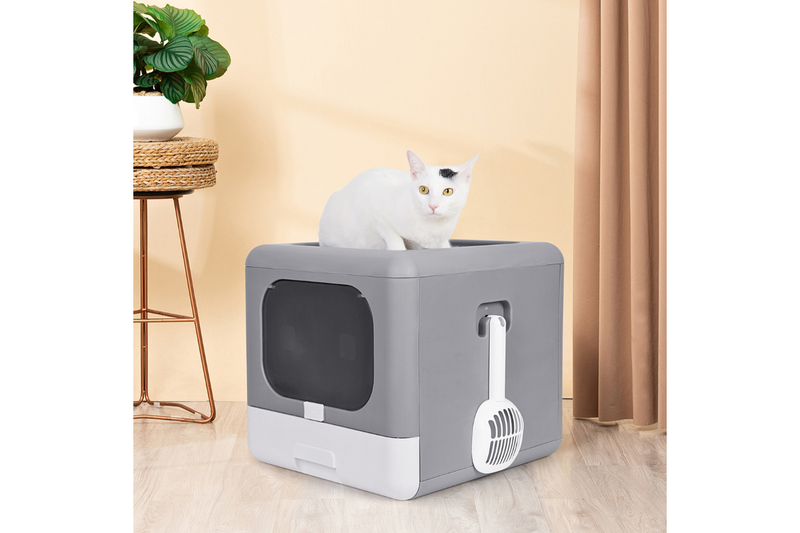 Hansona Sleek and Functional Cat Litter Box-Detachable Design