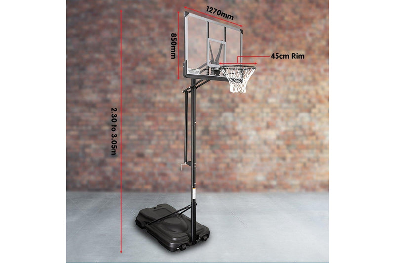 Kahuna Height-Adjustable Basketball Portable Hoop for Kids and Adults