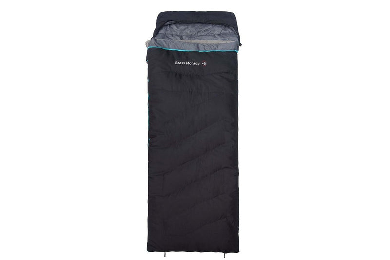 Quest Outdoors Polyester Brass Monkey -6 Deg Camping Sleeping Bag Black