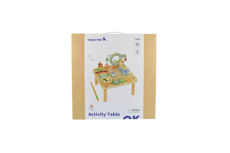 Tooky Toy Wooden My Forest Friends Activity Table Play Set Kids Children 2y+