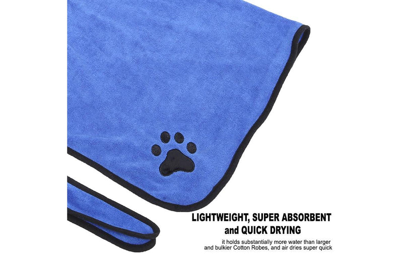 Quick Dry Microfiber Pet Towel - XL (Blue)