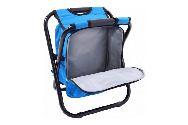 HYPERANGER 2-in-1 Camping Chair with Insulated Ice Bag - Blue