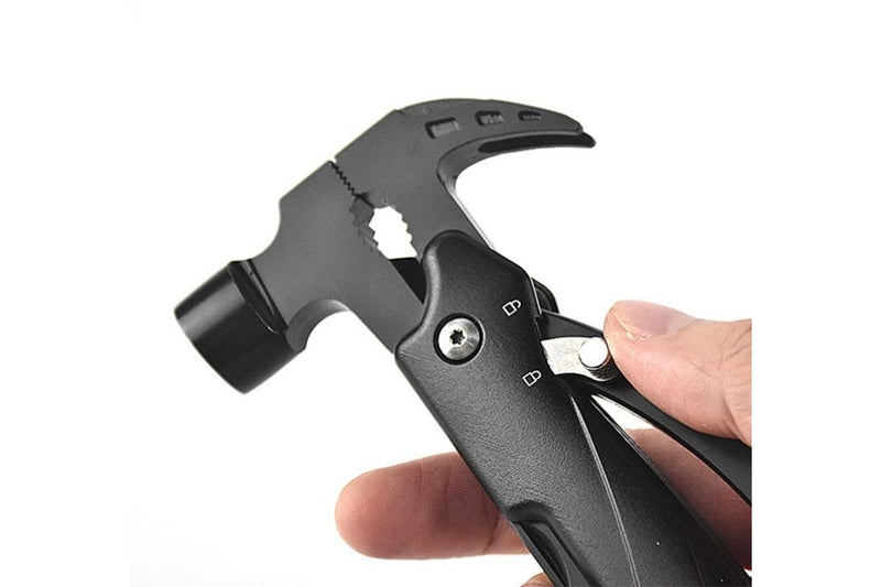 Multi-Purpose Hammer Camping Multitool - Black