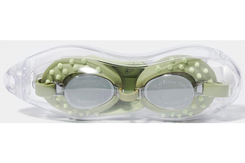 Sunnylife: Kids Swim Goggles - Cookie The Croc Khaki