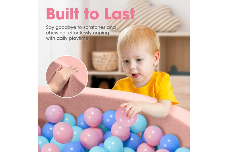 PlayPals Foam Ball Pit Soft with 200 Balls Pink