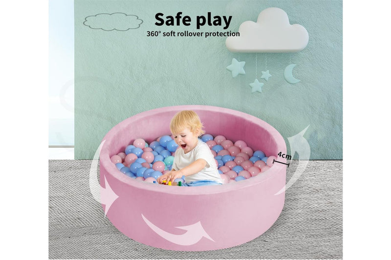 Bopeep Kids Balls Pit Baby Ocean Play Foam Pool Barrier Toy Padding Child Pink