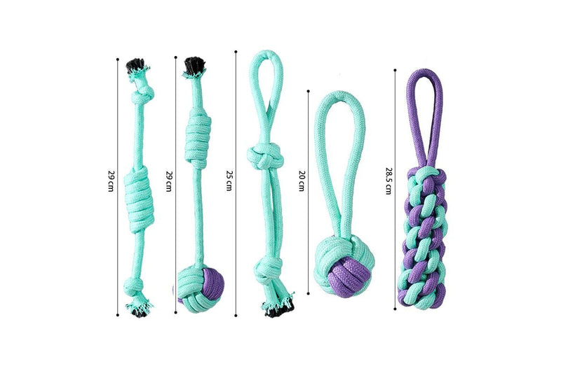 ZOOMIES 11-Piece Heavy Duty Leash Toy Set